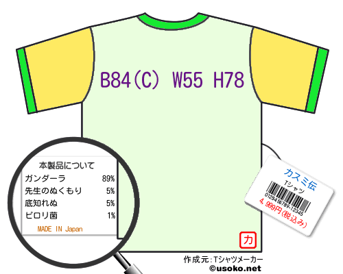 カスミ伝のＴシャツメーカー結果