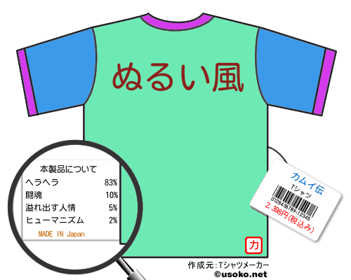 カムイ伝のＴシャツメーカー結果