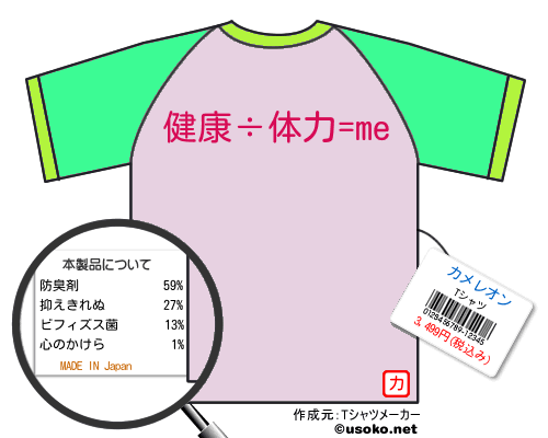 カメレオンのＴシャツメーカー結果