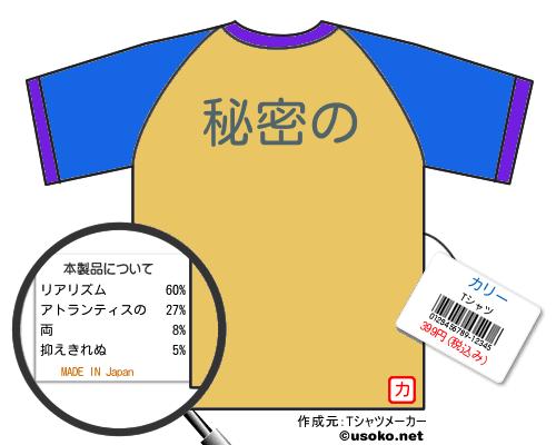 カリーのＴシャツメーカー結果