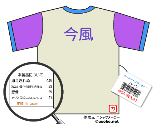 カードキャプターさくらのＴシャツメーカー結果