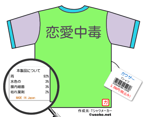 ガウザーのＴシャツメーカー結果