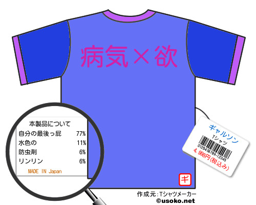 ギャルソンのＴシャツメーカー結果