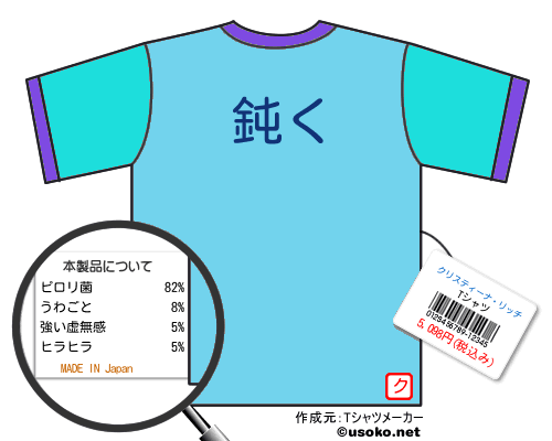 クリスティーナ・リッチのＴシャツメーカー結果