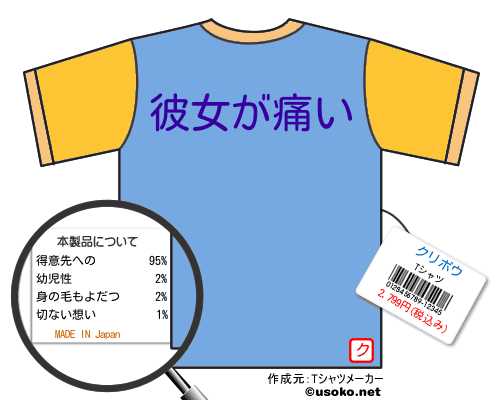クリボウのＴシャツメーカー結果