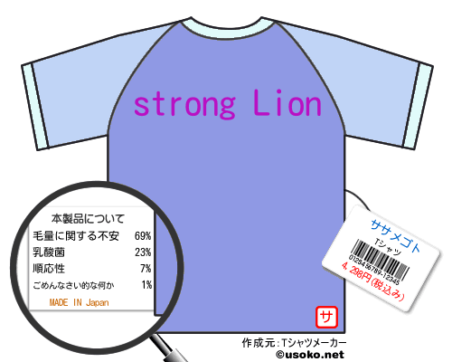 ササメゴトのＴシャツメーカー結果