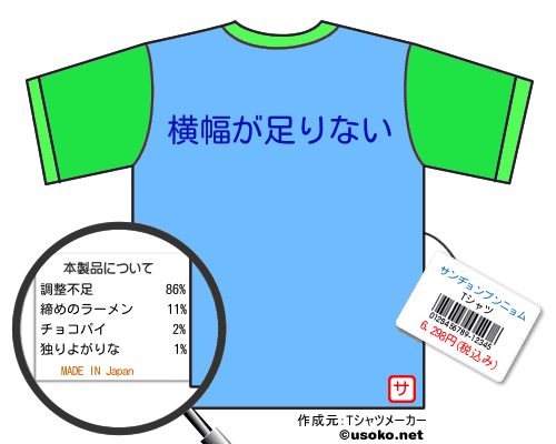 サンヂョンプンニョムのＴシャツメーカー結果