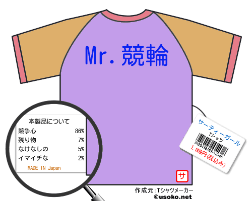 サーティーガールのＴシャツメーカー結果