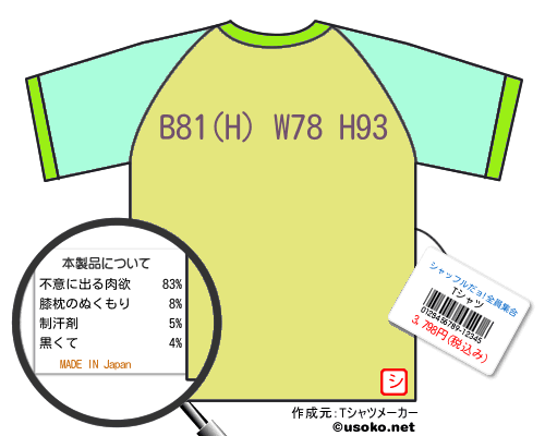 シャッフルだョ!全員集合のＴシャツメーカー結果