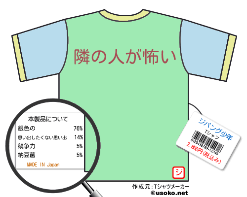 ジパング少年のＴシャツメーカー結果