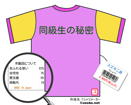 スズキ二浪のＴシャツメーカー結果