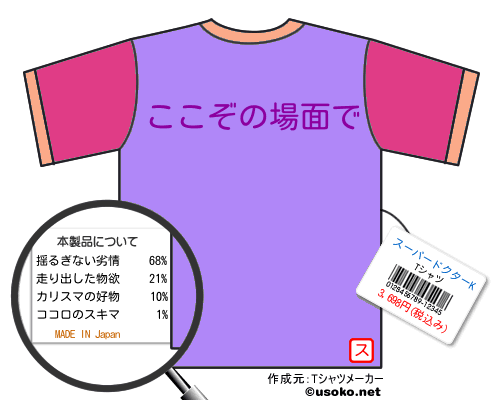 スーパードクターKのＴシャツメーカー結果