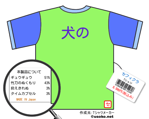 セフィクラのＴシャツメーカー結果