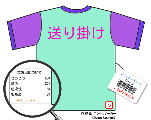 ソリッド・スネークのＴシャツメーカー結果