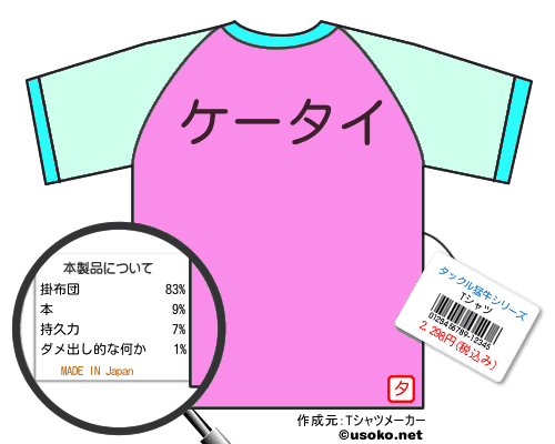 タックル猛牛シリーズのＴシャツメーカー結果