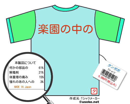 タンポポのＴシャツメーカー結果