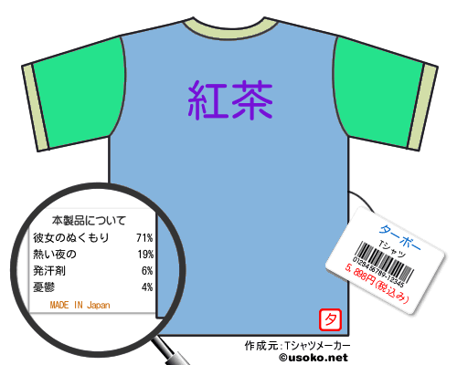 ターボーのＴシャツメーカー結果