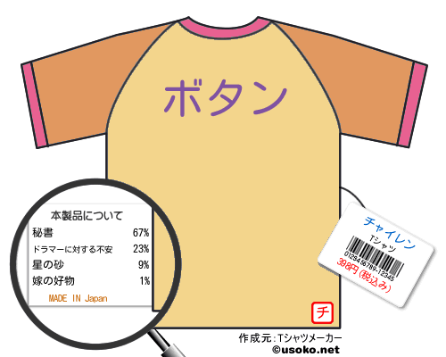 チャイレンのＴシャツメーカー結果