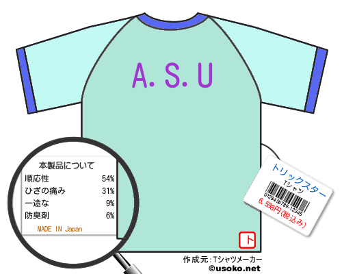 トリックスターのＴシャツメーカー結果