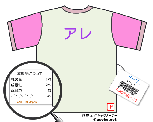 ドーリィのＴシャツメーカー結果