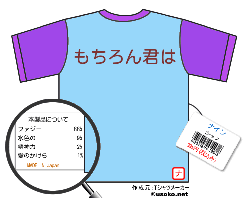 ナインのＴシャツメーカー結果
