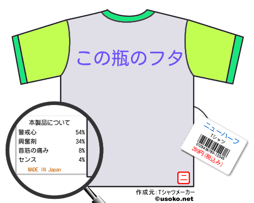 ニューハーフのＴシャツメーカー結果