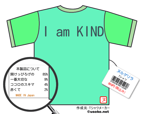 ヌルゲリラのＴシャツメーカー結果