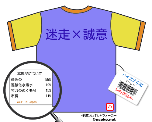 ハイエナ小町のＴシャツメーカー結果