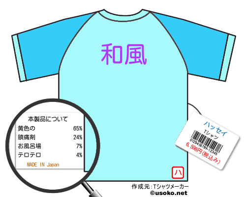ハッセイのＴシャツメーカー結果