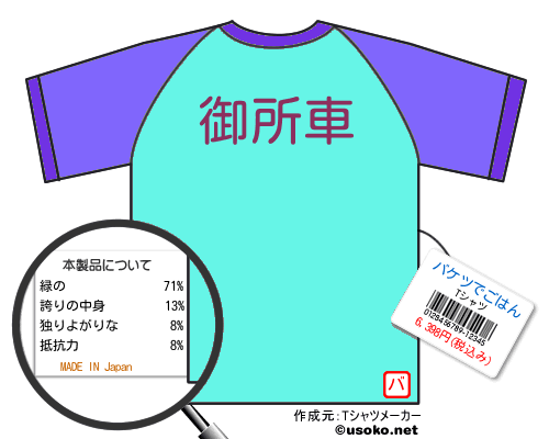 バケツでごはんのＴシャツメーカー結果