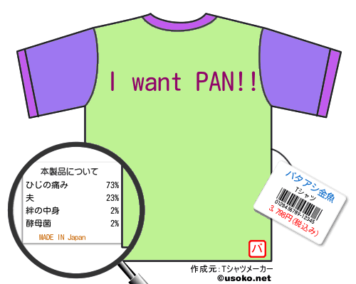 バタアシ金魚のＴシャツメーカー結果