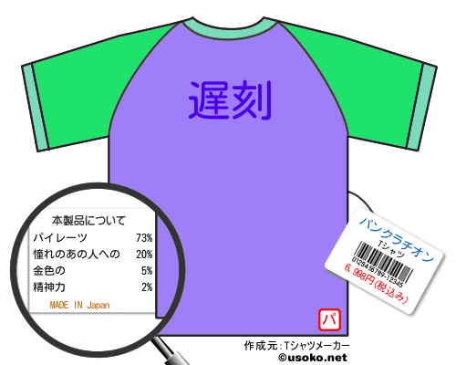 パンクラチオンのＴシャツメーカー結果