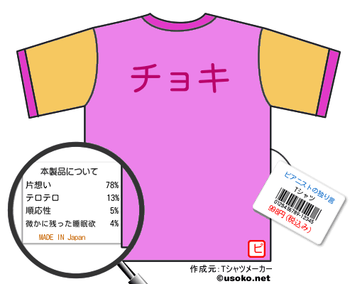 ピアニストの独り言のＴシャツメーカー結果