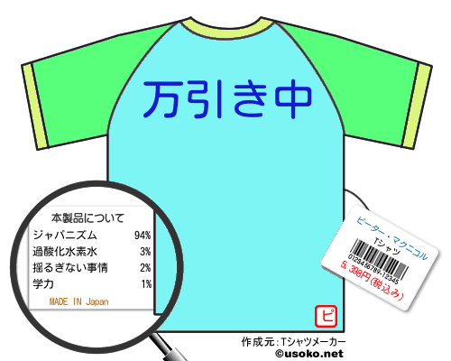 ピーター・マクニコルのＴシャツメーカー結果