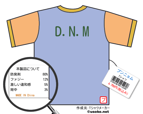 プンニョムのＴシャツメーカー結果