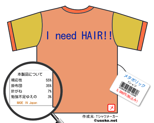メタボリックのＴシャツメーカー結果