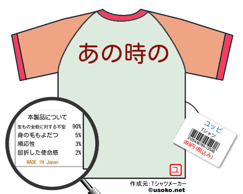 ユッピのＴシャツメーカー結果