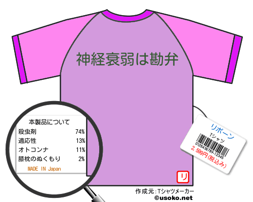 リボーンのＴシャツメーカー結果