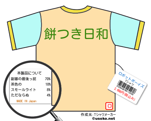 ロボットボーイズのＴシャツメーカー結果