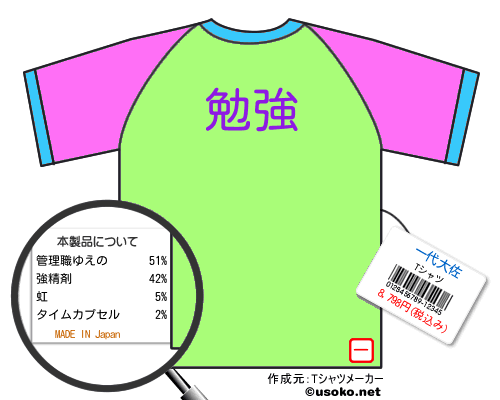 一代大佐のＴシャツメーカー結果