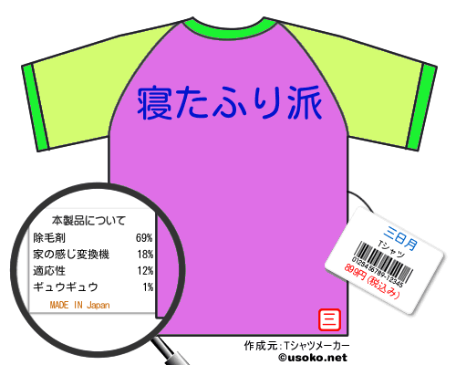 三日月のＴシャツメーカー結果