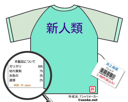 井上麻美のＴシャツメーカー結果