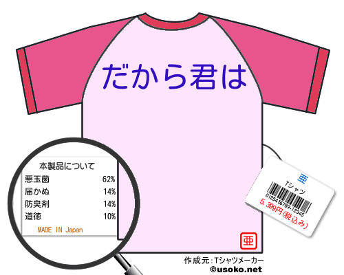 亜のＴシャツメーカー結果