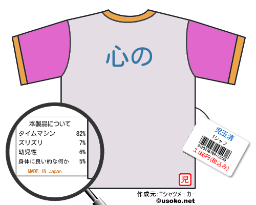 児玉清のＴシャツメーカー結果
