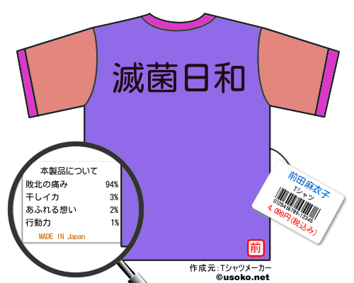 前田麻衣子のＴシャツメーカー結果