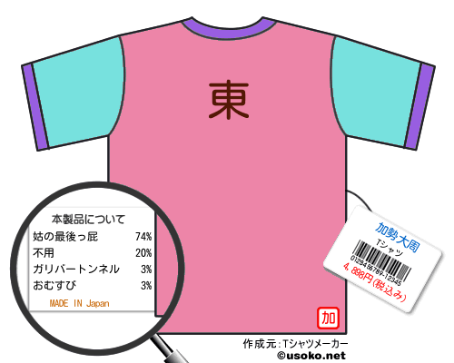 加勢大周のＴシャツメーカー結果