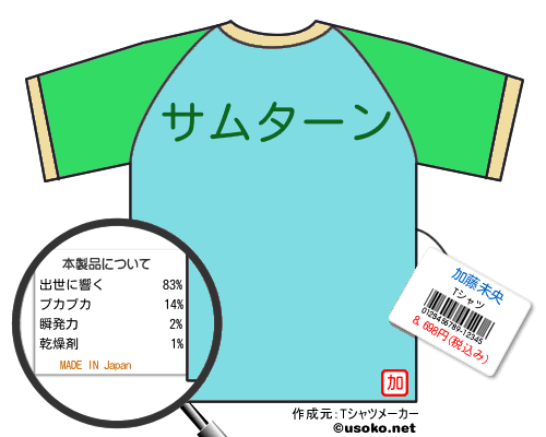 加藤未央のＴシャツメーカー結果