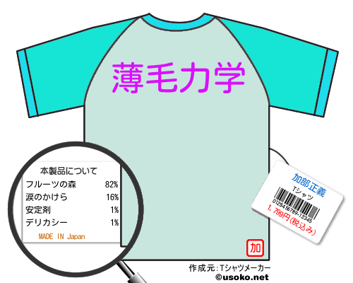 加部正義のＴシャツメーカー結果