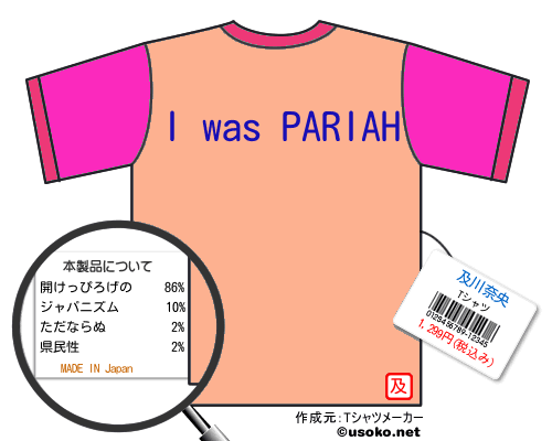 及川奈央のＴシャツメーカー結果
