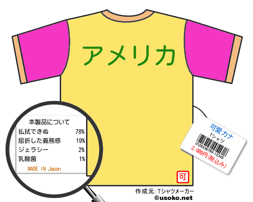 可愛カナのＴシャツメーカー結果